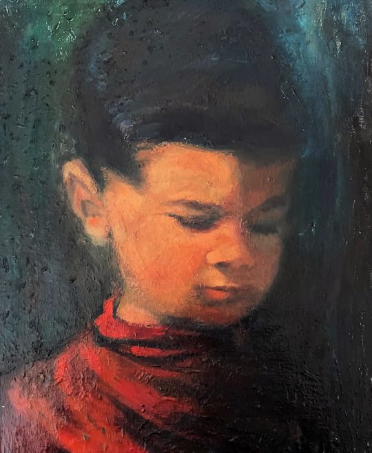 Portrait of William Moreno, aged 5 by his father Anthony M. Moreno